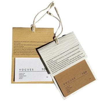 paper hang tags for garments