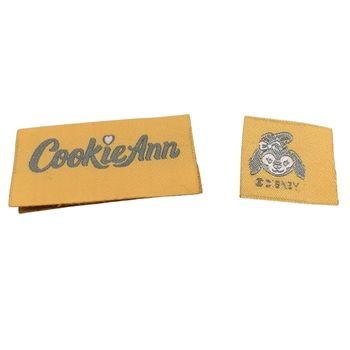 custom damask woven labels for garment
