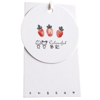 kraft custom printed retail hang tags with string