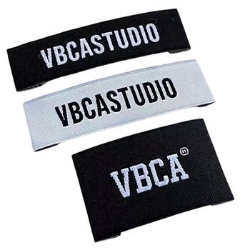 custom fold over fabric labels