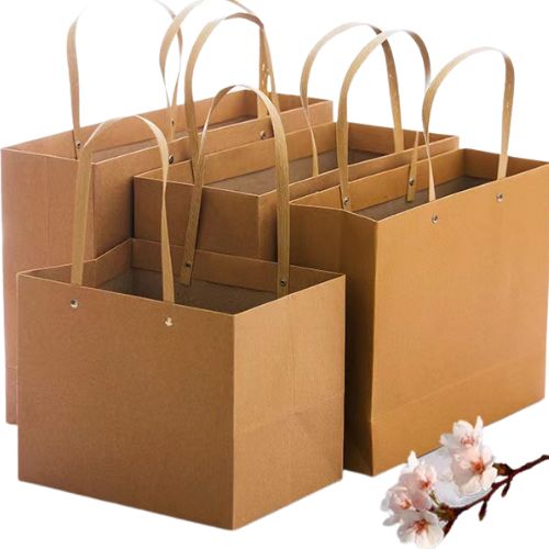 kraft paper bags with handles
